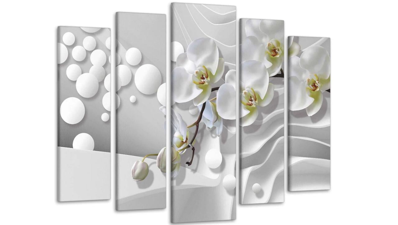 Картина модульная Цветы Орхидея 90х132 см (Art-258_5)