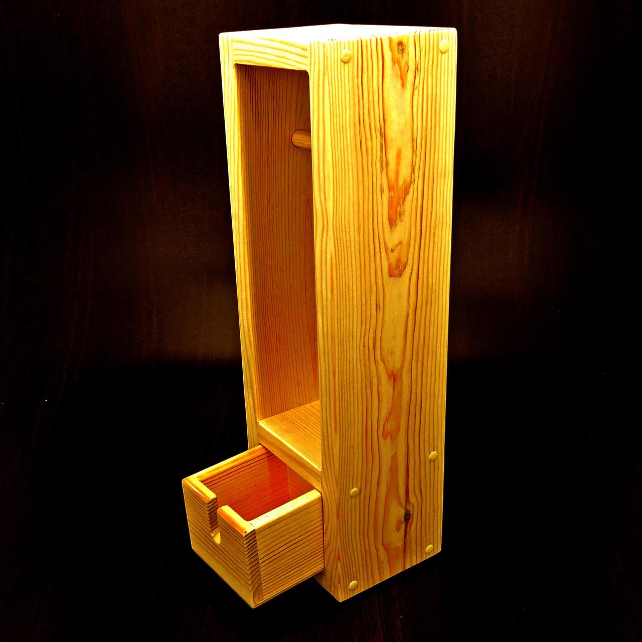 Держатель для туалетной бумаги из дерева Гидроген Карри (ДТБ-002603) - фото 2