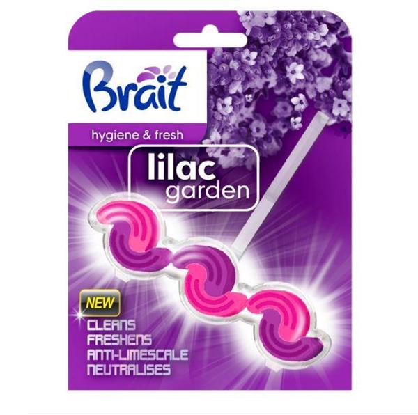 Блок для унитаза Brait Hygiene&Fresh с ароматом сирени 45 г (N-2619)