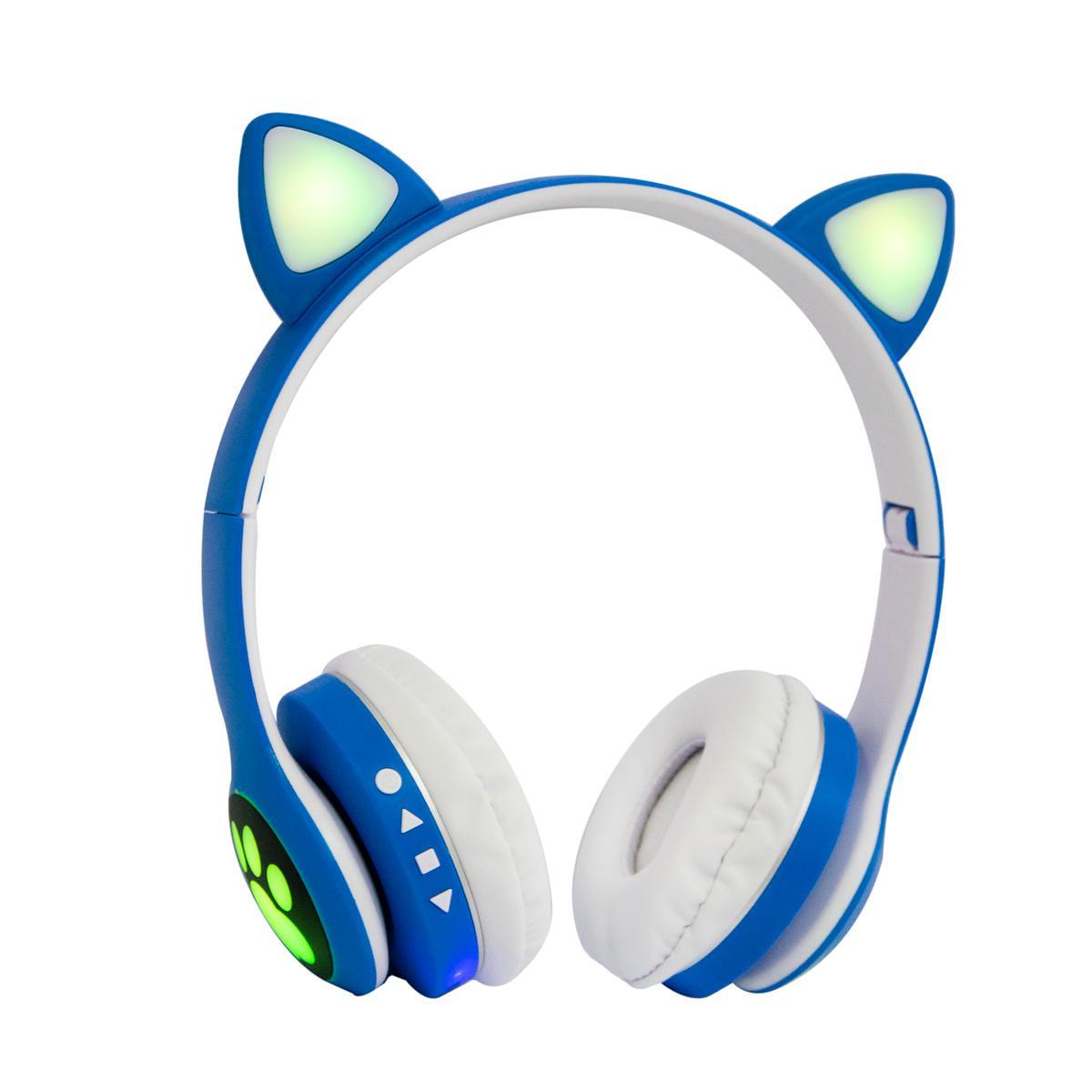 Наушники детскиеheadphones VZV-23M с ушками Синий (1008693-Blue)