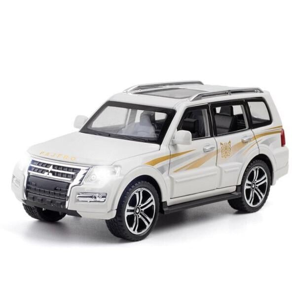 Машинка Mitsubishi Pajero іграшка металева моделька 1:32 Білий (59414) - фото 3