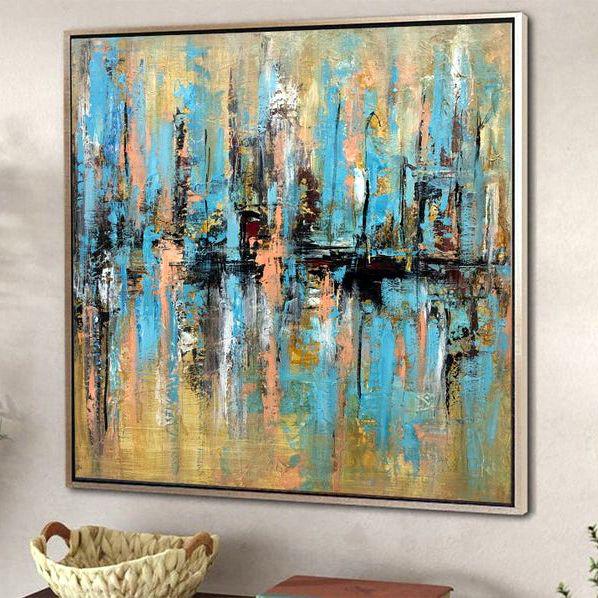 Картина на холсте ArtSale Абстракция 70х70 см abst0184