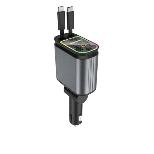Автомобильное зарядное устройство 66 Вт с 2 USB (port-1)