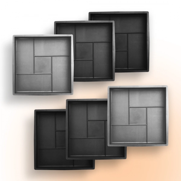 Форми для тротуарної плитки Верес-2007 Лабіринт 300х300 мм 6 шт. (1010806-3144) - фото 1 Форми для тротуарної плитки Верес-2007 Лабіринт 300х300 мм 6 шт. (1010806-3144) - фото 1