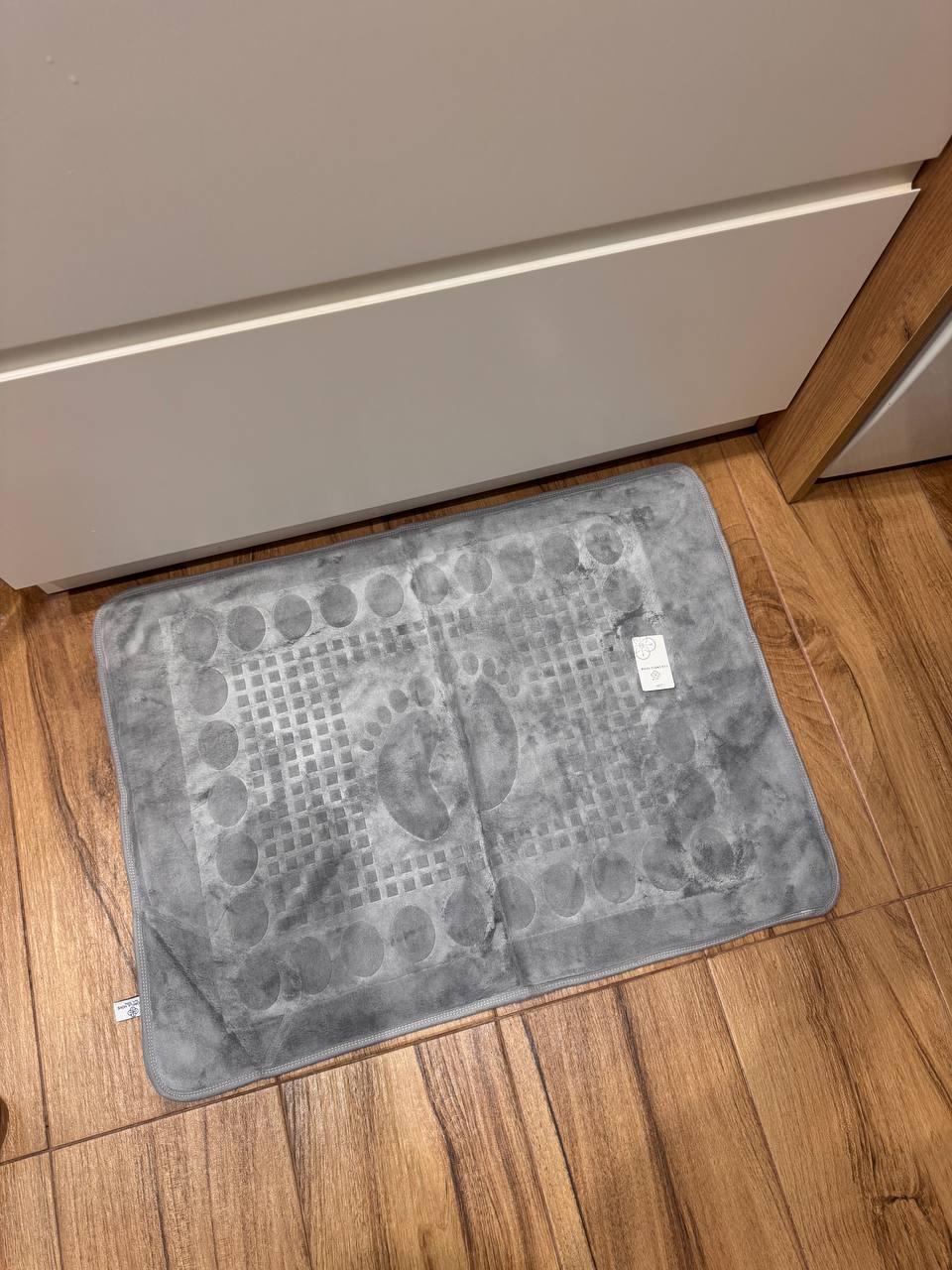 Коврик для ванны из микрофибры 60х80 см Серый (П4К-al-noga-001-04) - фото 1 Коврик для ванны из микрофибры 60х80 см Серый (П4К-al-noga-001-04) - фото 1