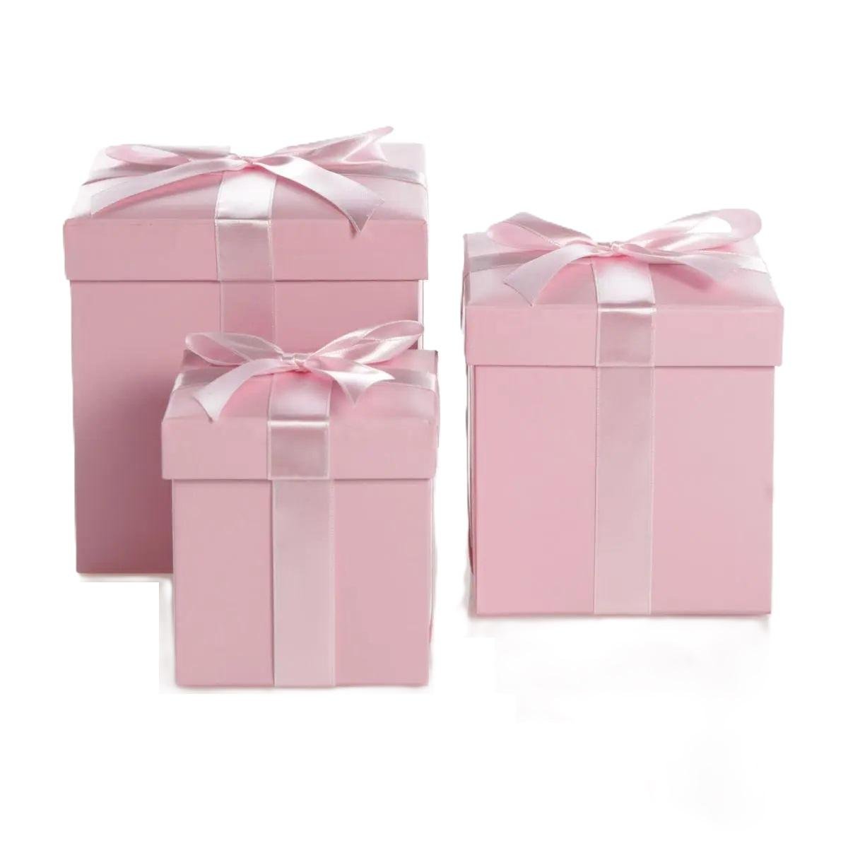 Набір подарункових коробок Stenson R33304P Luxury 3 шт. Pink