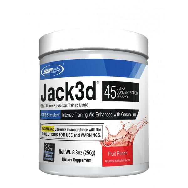 Передтренувальний комплекс USPlabs Jack3d Fruit Punch 250 г (00000030089)