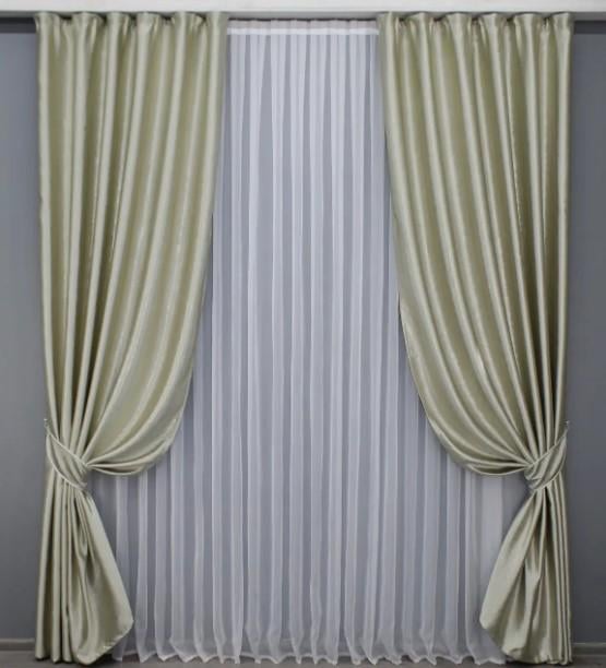 Комплект штор софт 1,5х2,7 м 2 шт. Шампань (1433ш)