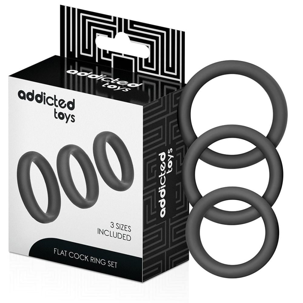 Набор эрекционных колец Set Flat Silicone Rings (1000065822)