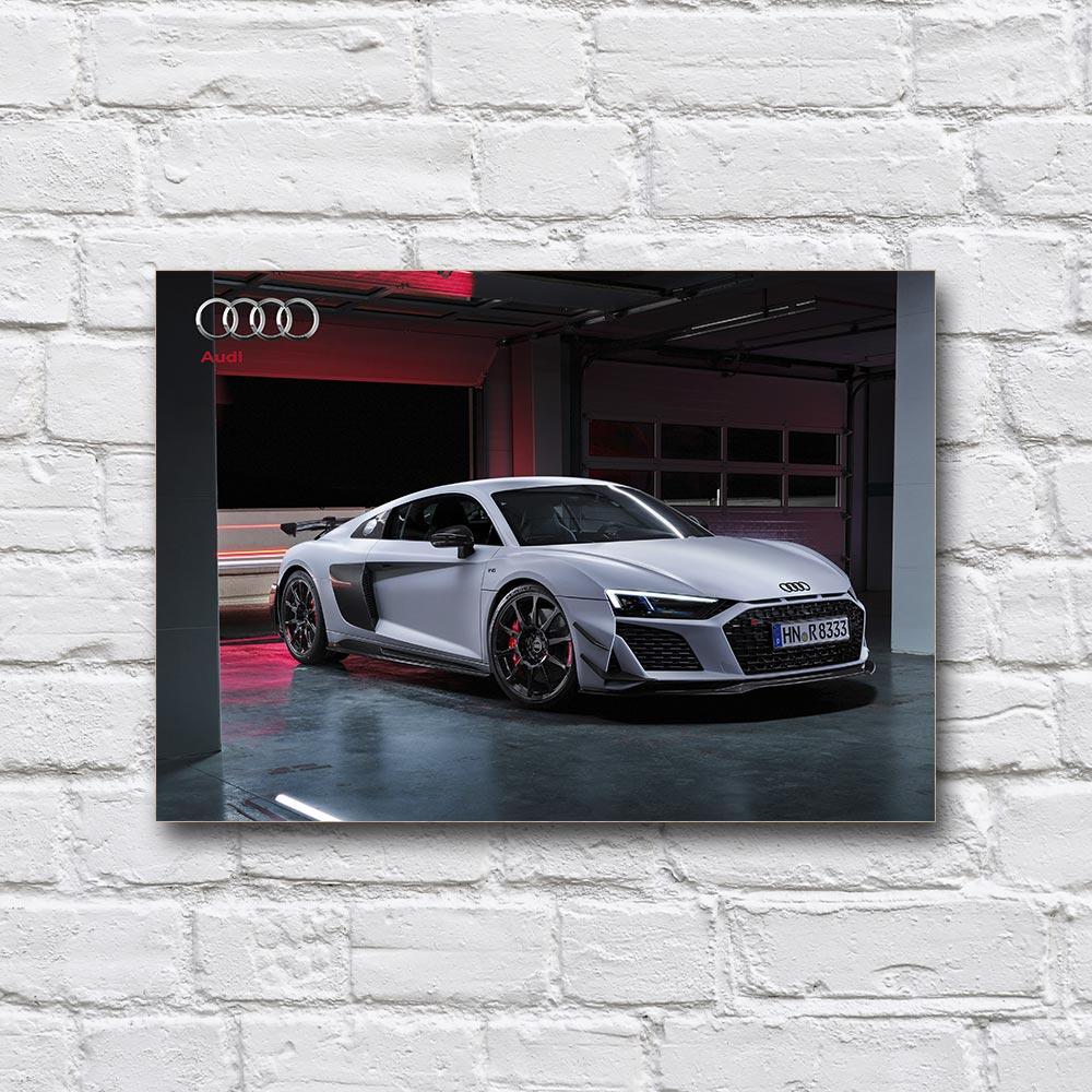 Постер деревянный Audi R8 210х297 мм (18167353)