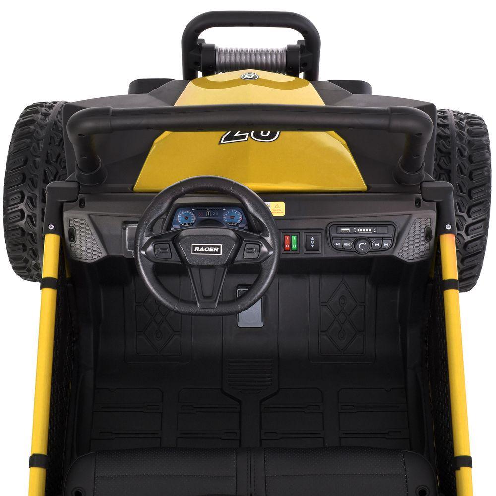 Детский электромобиль двухместный Bambi Jeep M 6207EBLR 4W Желтый - фото 5 Детский электромобиль двухместный Bambi Jeep M 6207EBLR 4W Желтый - фото 5