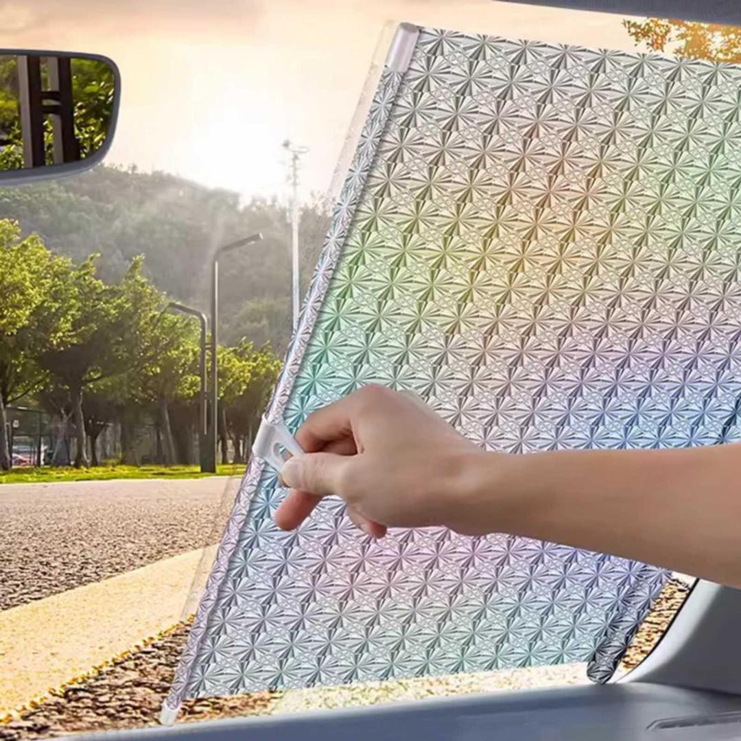 Шторка сонцезахисна RolerProtect на скло авто на присосках 50х125 см Срібний - фото 3 Шторка сонцезахисна RolerProtect на скло авто на присосках 50х125 см Срібний - фото 3