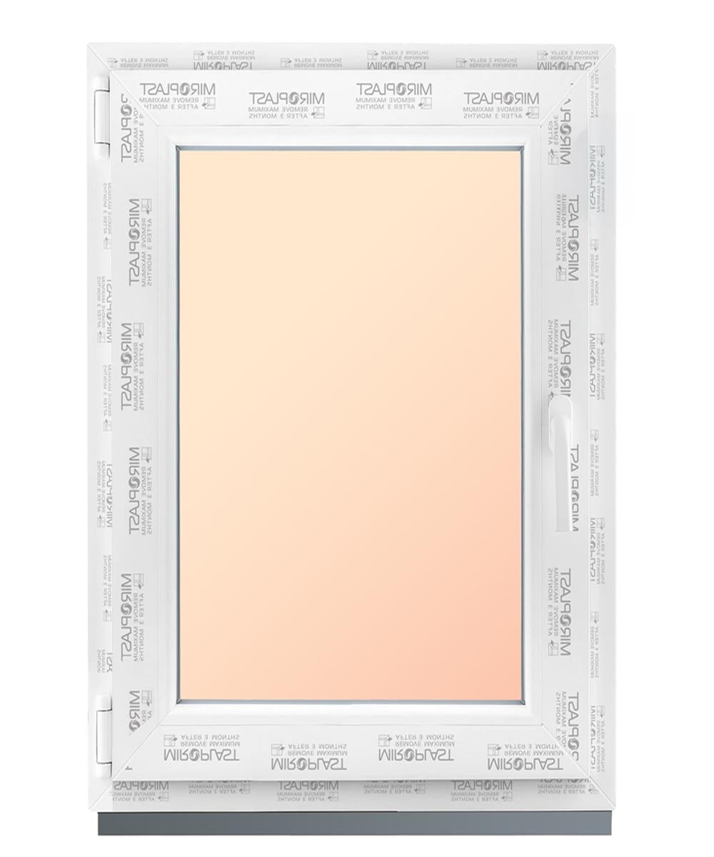 Окно металлопластиковое поворотно-откидное WDS Miroplast с однокамерным стеклопакетом 650х950 мм 4-16-4 (En)