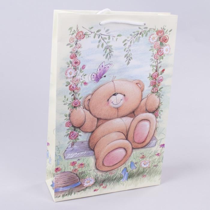 Подарочный пакет Плюшевый мишка 25x38x8 (5432-14)