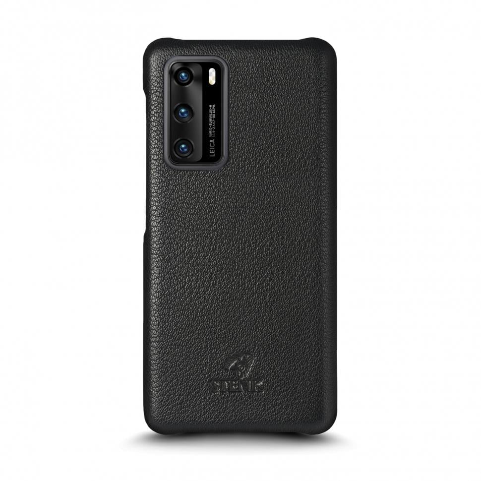 Кожаная накладка Stenk Cover для HuaWei P40 Черная (69291) Кожаная накладка Stenk Cover для HuaWei P40 Черная (69291)