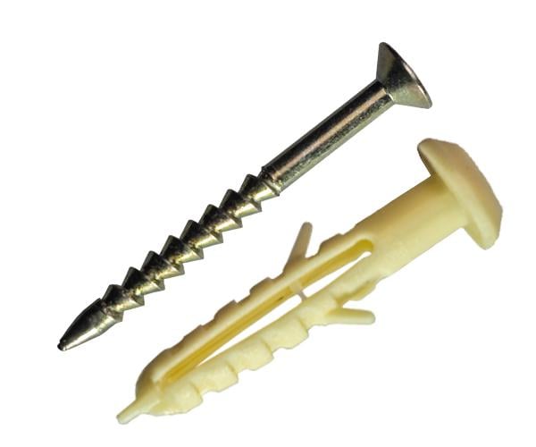 Забивной дюбель быстрого монтажа с буртиком полипропиленовый PZ2 MAXPRO 8,0х45 мм 100 шт. (SMTG-8045)