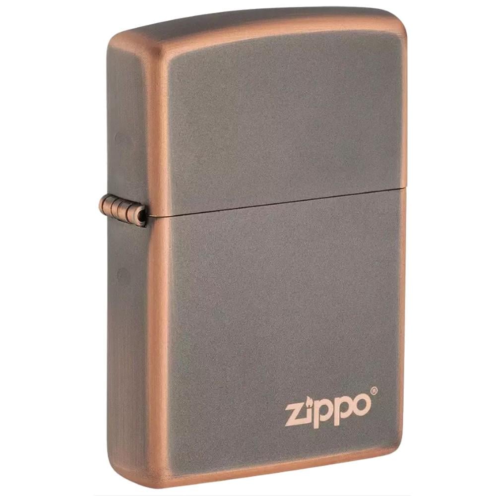 Зажигалка ZIPPO Rustic Bronze logo LaseRed 49839 ZL
