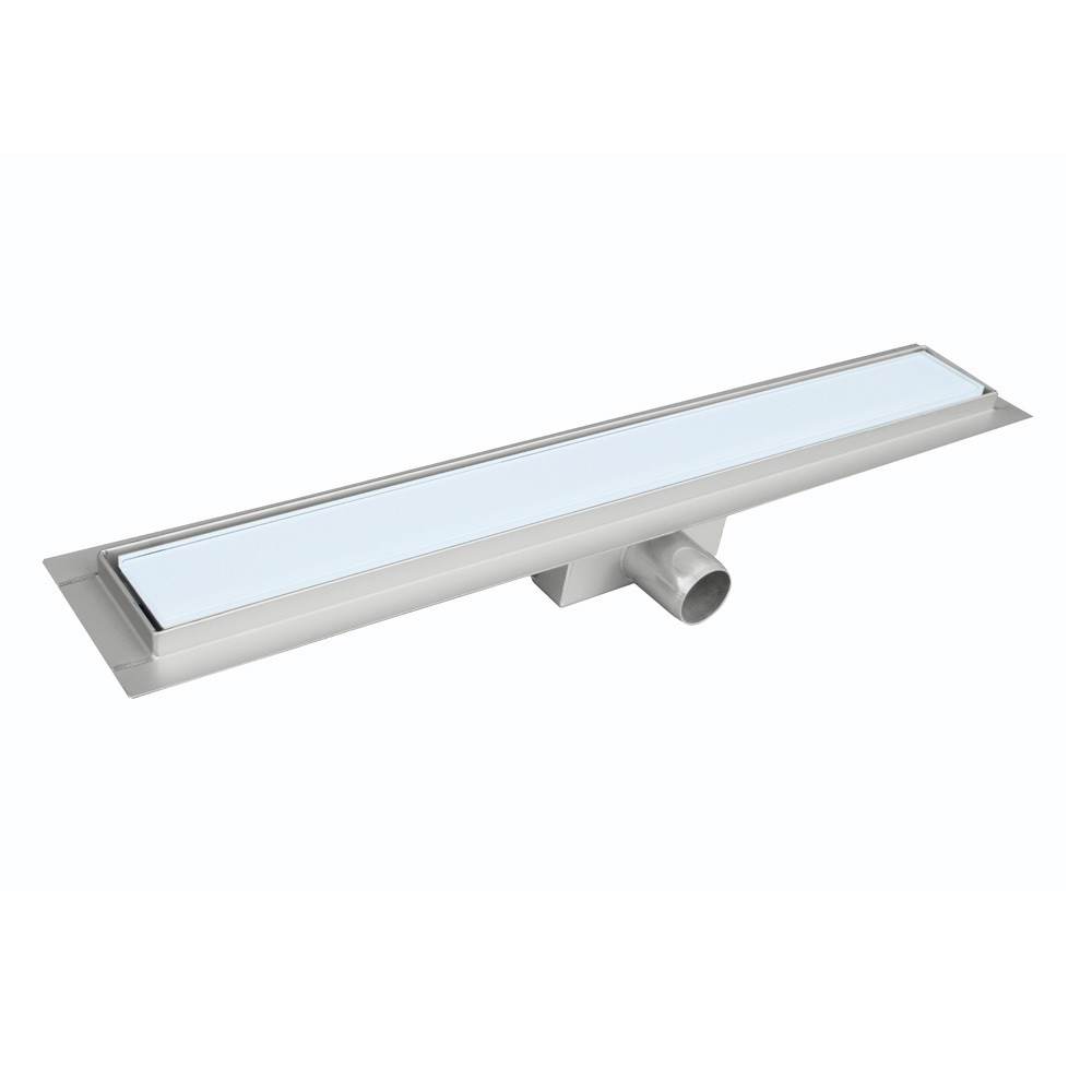 Трап для душу Fala Black Gass 900 мм корпус нержавіюча сталь