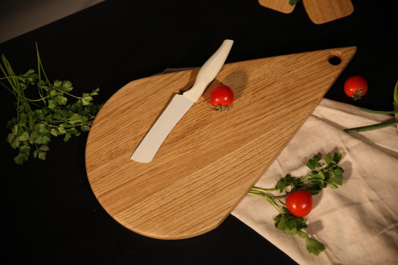 Дощечка "Капля" из древесины дуба 43х25х2 см (WDK-14.2) Дощечка "Капля" из древесины дуба 43х25х2 см (WDK-14.2)