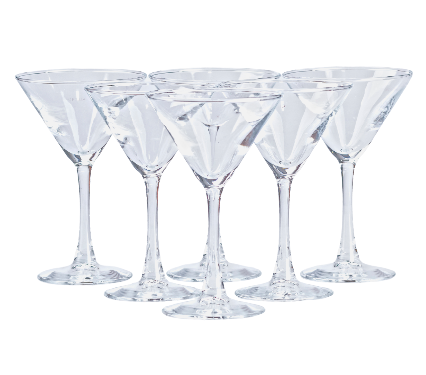 Набір келихів для мартіні 6 шт. по 190 мл Прозорий - фото 3 Набір келихів для мартіні 6 шт. по 190 мл Прозорий - фото 3