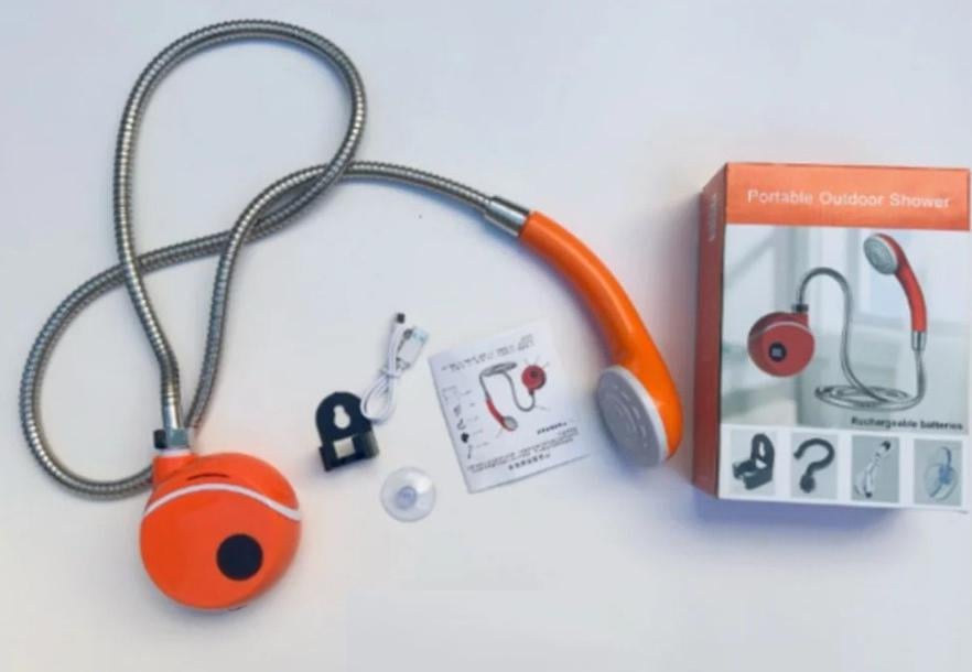 Туристический душ аккумуляторный Portable Outdoor Shower Li-ion 2000 мАч Оранжевый (28077849) - фото 9 Туристический душ аккумуляторный Portable Outdoor Shower Li-ion 2000 мАч Оранжевый (28077849) - фото 9