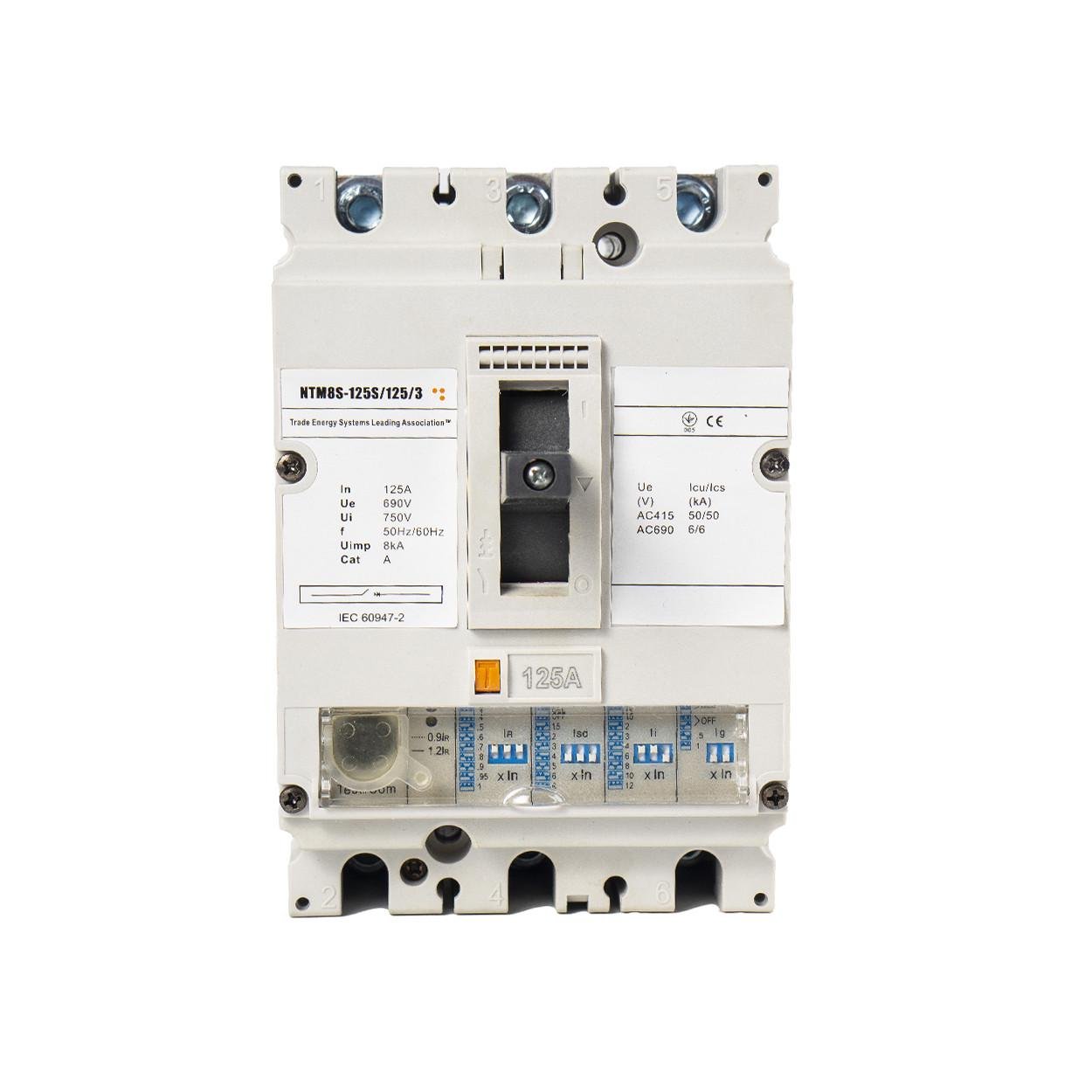 Автоматический выключатель в литом корпусе TESLA Moulded Case Circuit Breaker MCCB NTM8S-125S/125/3 (35) - фото 2 Автоматический выключатель в литом корпусе TESLA Moulded Case Circuit Breaker MCCB NTM8S-125S/125/3 (35) - фото 2