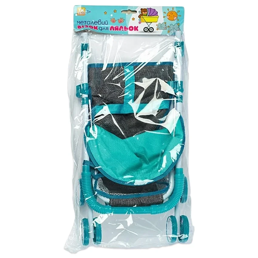 Тележка для кукол TK Group складная конструкция с корзиной в пакете - фото 2 Тележка для кукол TK Group складная конструкция с корзиной в пакете - фото 2