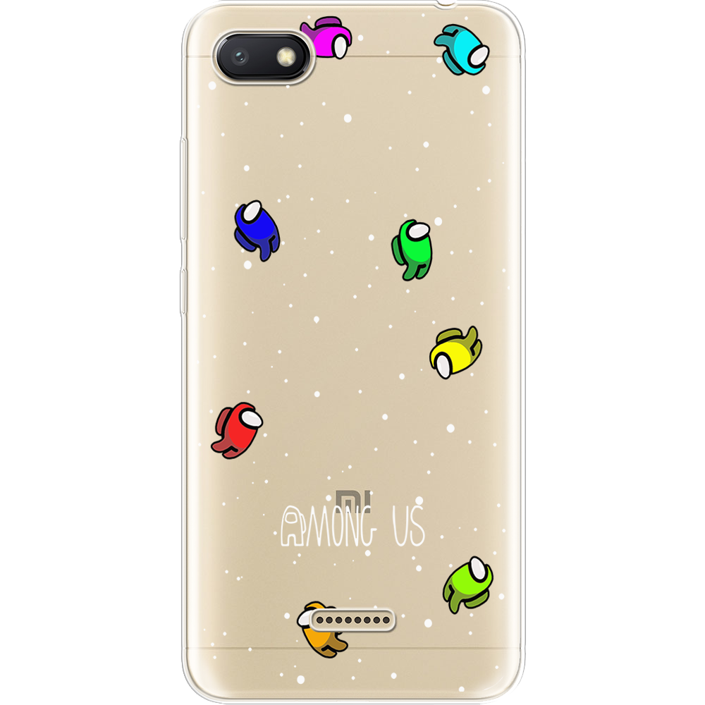 Чехол Boxface Xiaomi Redmi 6A Among Us Invisible Прозрачный силикон (34811-bk76-34811)