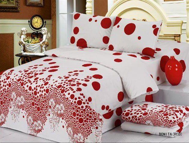 Комплект постельного белья Le Vele Bonita Daily семейный 160х220 см Red (lv-184)