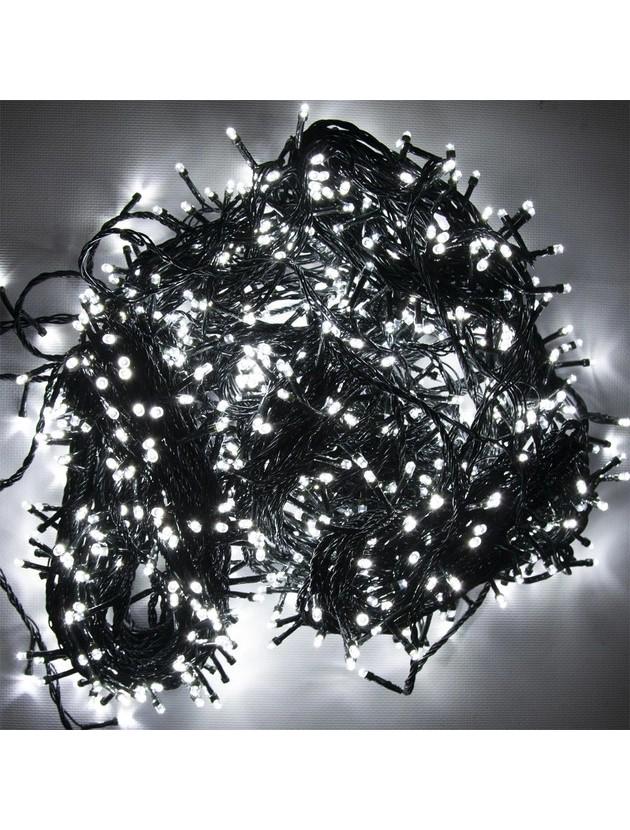 Гирлянда электрическая Led на 1000 светодиодов с контроллером Белый (43342491)