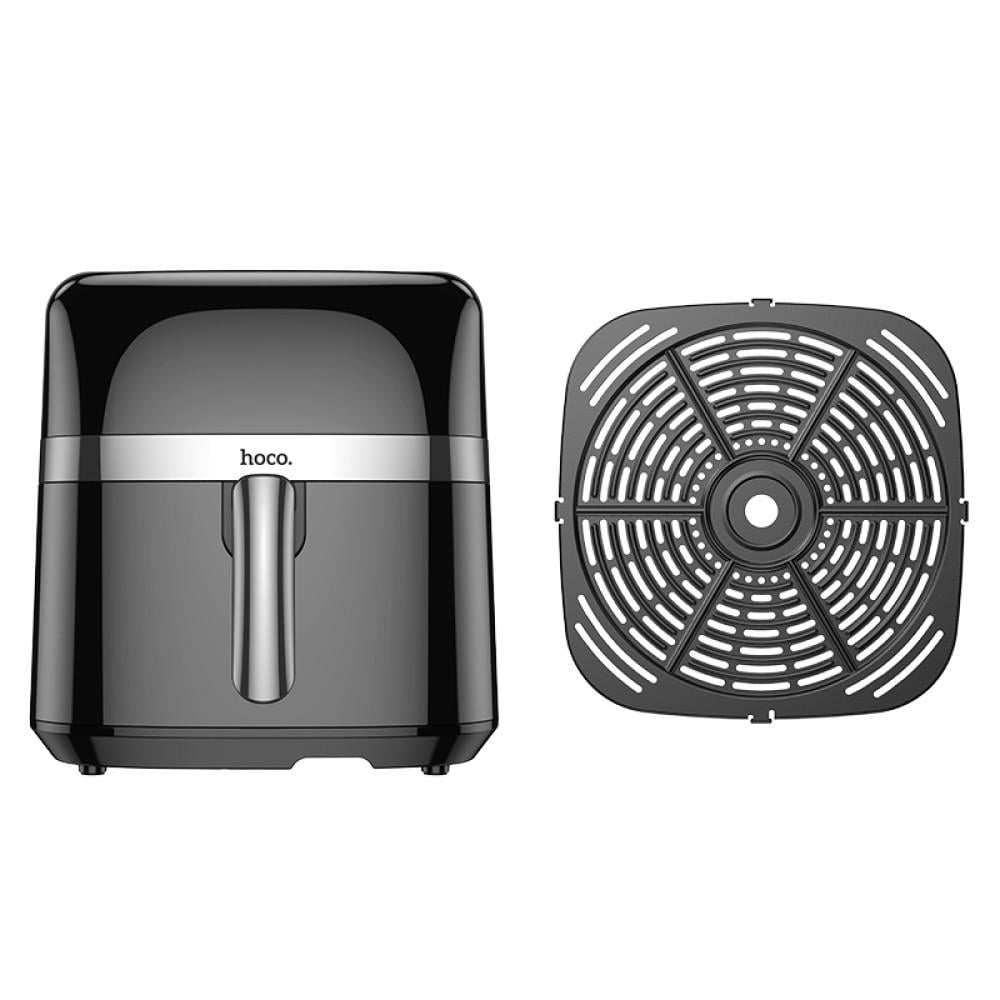 Аерогриль/електрична/повітряна/фритюрниця HOCO Air fryer with touch screen 1700W 8 л Чорний (HE20) - фото 3