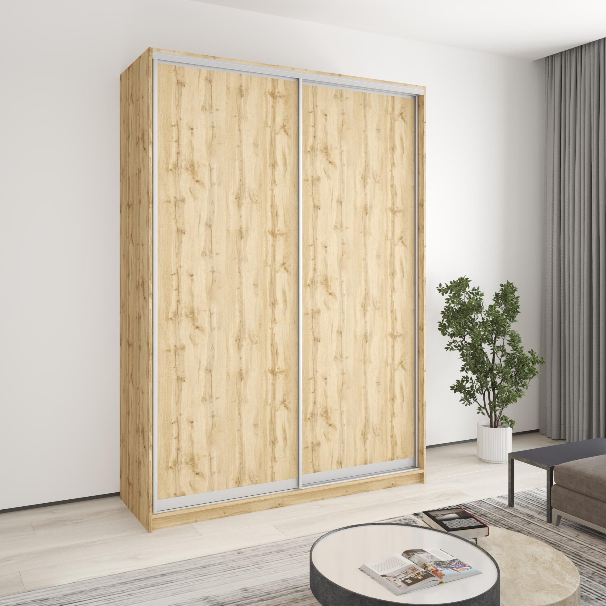 Шкаф-купе двухдверный MebelStar Комбо AL 2 ДСП 170x60x240 см Дуб тахо (MBS-4094)