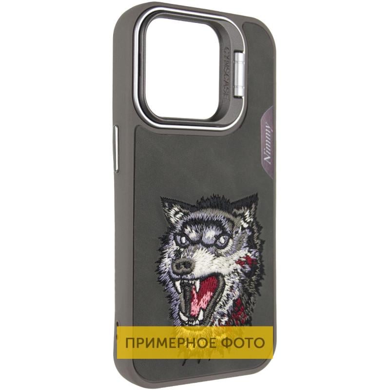 Противоударный Чехол с подставкой TPU+PC Friends для Apple iPhone 16 (6.1") Grey Wolf