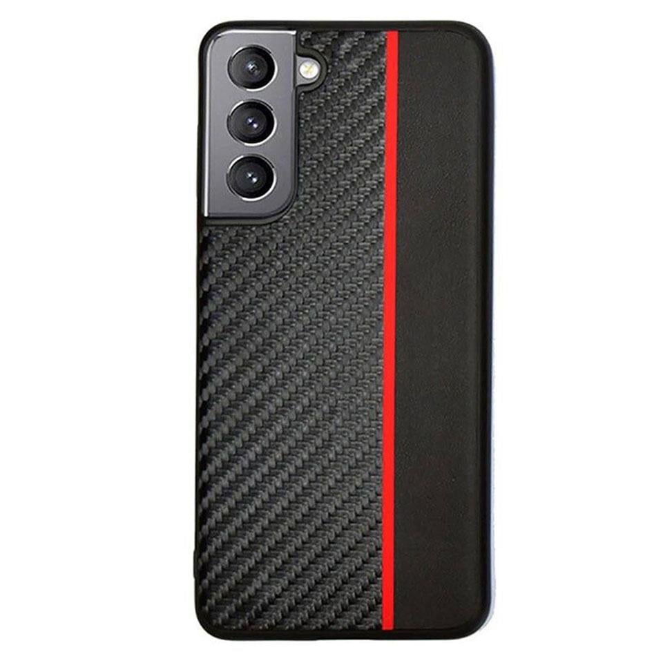 Чехол накладка Primolux CFC для Samsung Galaxy S22 (SM-G901) - Black&Red