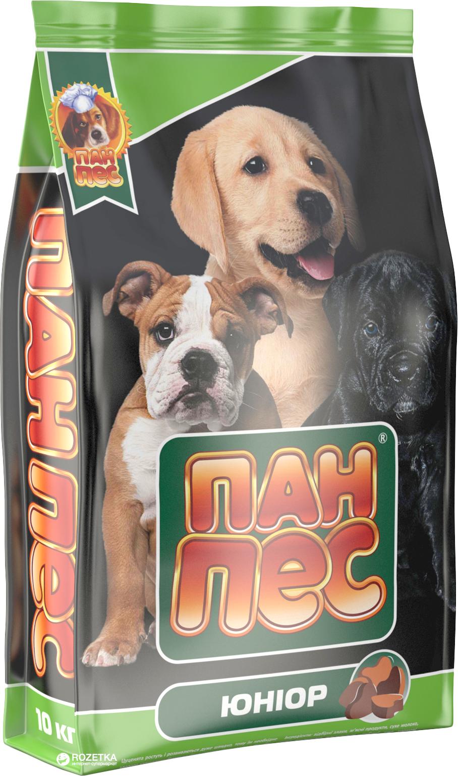 Корм сухий для цуценят всіх порід Пан Пес Юніор зі смаком курки 10 кг (4820111140305)