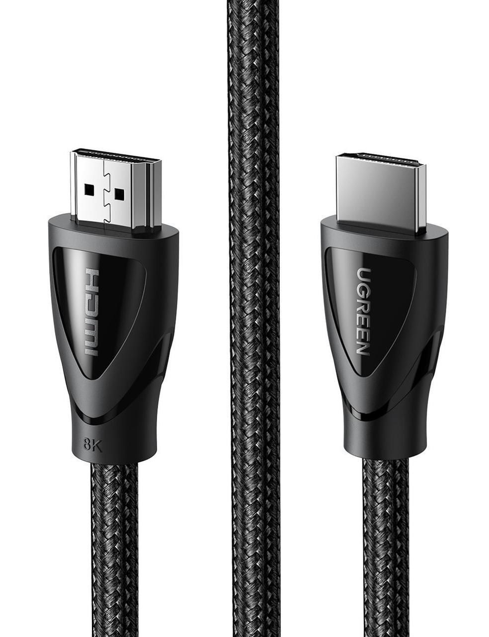 Кабель видео Ugreen HDMI 2,1 8K 3D 48Gbps HDR 1 м Black (HD140)