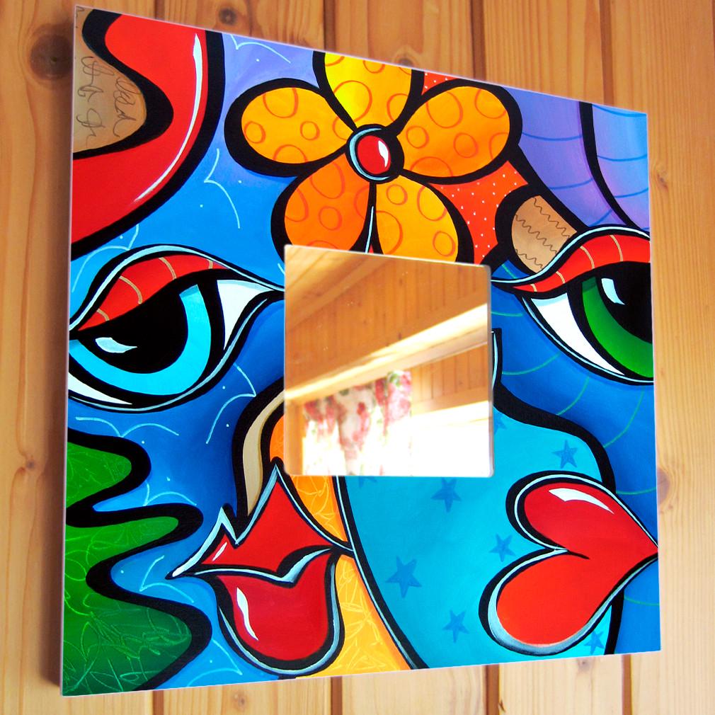 Зеркало декоративное Губы 260х260 мм (M00104)