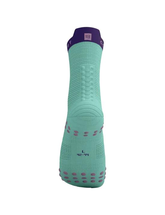 Шкарпетки Compressport Pro Racing Socks V4.0 Run High T1 Shell Blue/Purple - фото 4