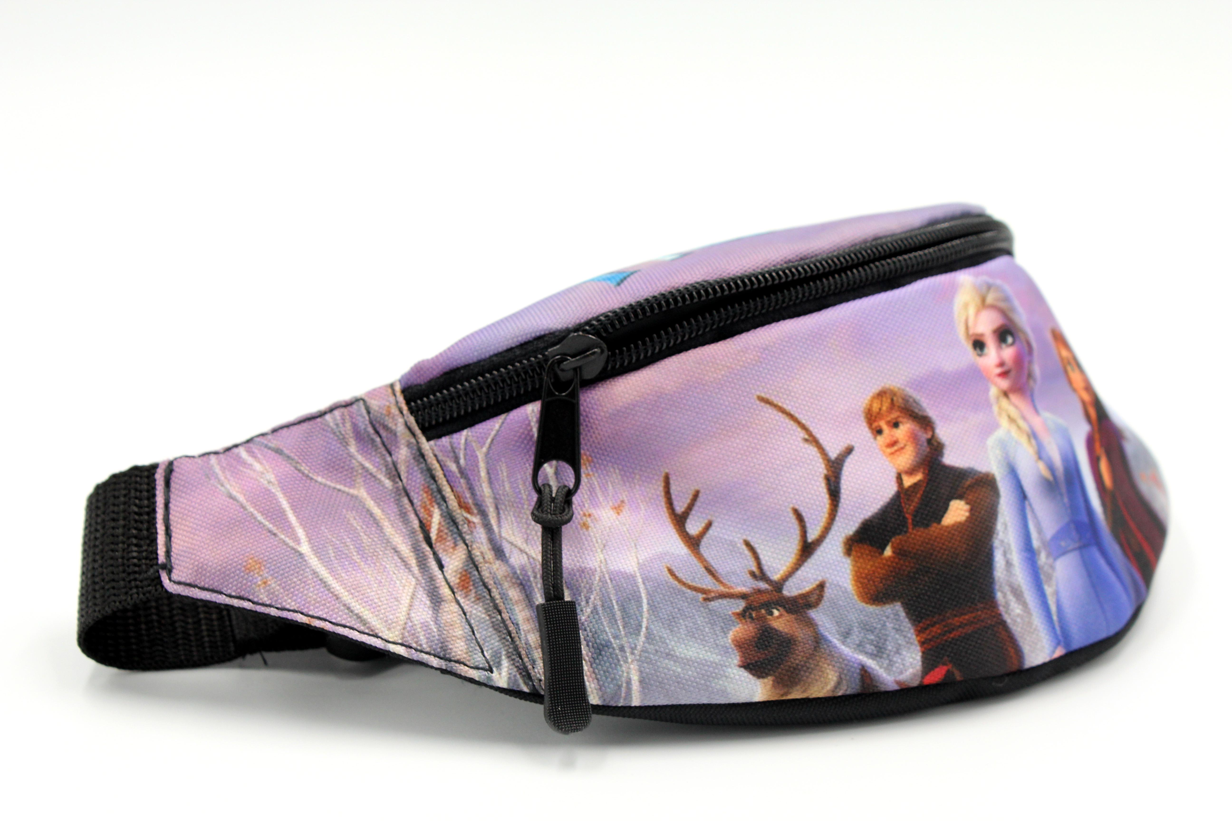 Бананка для девочки с регулирующим ремешком 4-8 лет Frozen Анна и Эльза (Д-035) - фото 3 Бананка для девочки с регулирующим ремешком 4-8 лет Frozen Анна и Эльза (Д-035) - фото 3