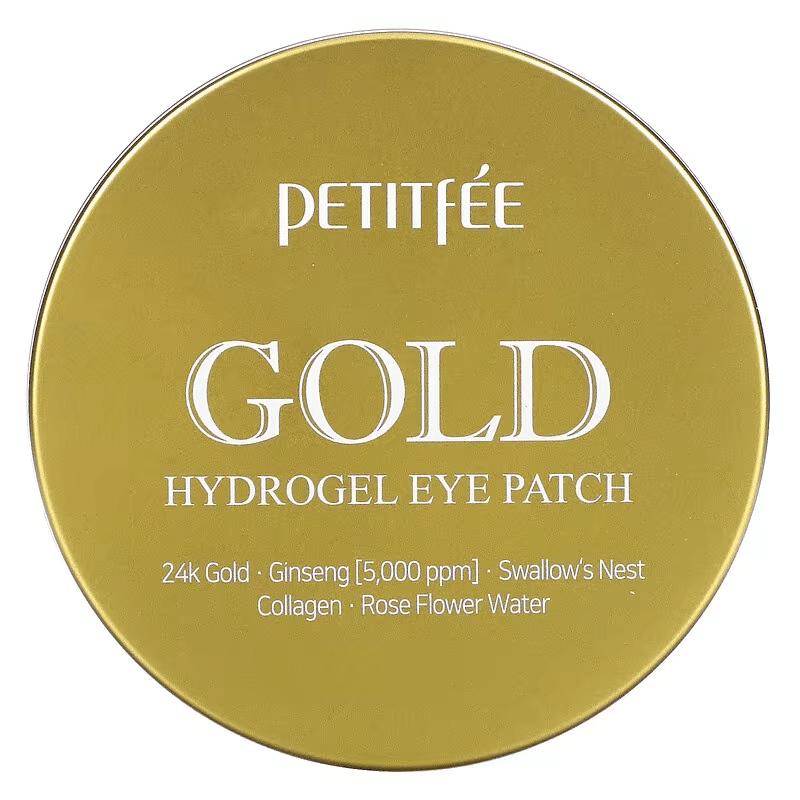 Патчи гидрогелевые Petitfee Gold Hydrogel Eye Patch с золотым комплексом 5 60 шт.