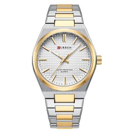 Наручний годинник Curren 8439 Silver-Gold-White (2017)