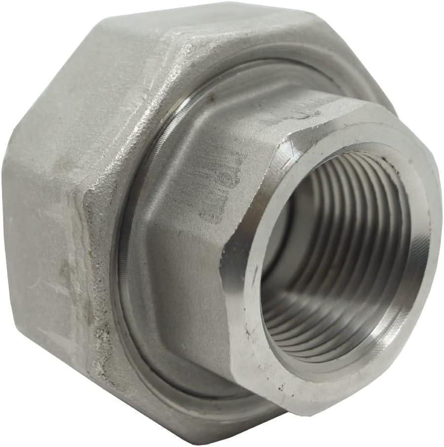 Муфта американка прямая внутренняя резьба BSP 1/2" нержавеющая сталь AISI316 (27615537)