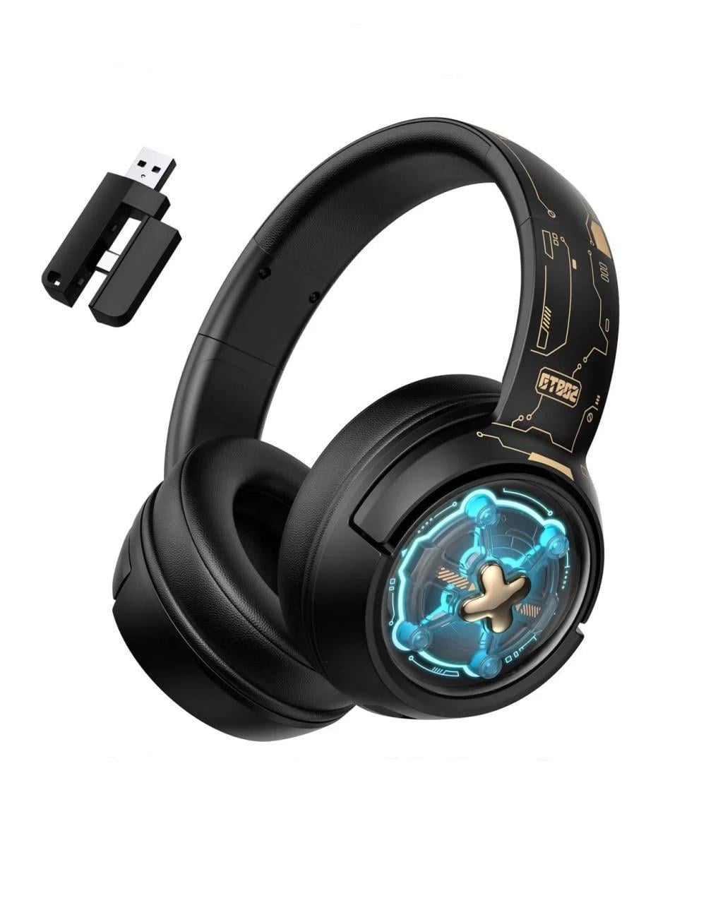 Беспроводные наушники Onikuma GT802 Gaming с 3мя режимами (Bluetooth 5.4, проводное, 2.4G)