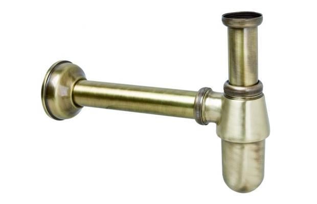 Сифон для умывальника Mcalpine без слива Бронзовый (200AB)