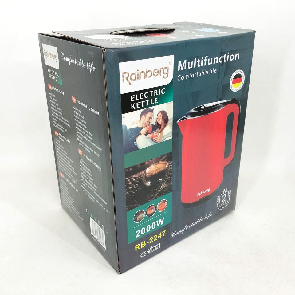 Чайник електричний Rainberg 2000 Вт 2 л (RB-2247) - фото 4 Чайник електричний Rainberg 2000 Вт 2 л (RB-2247) - фото 4