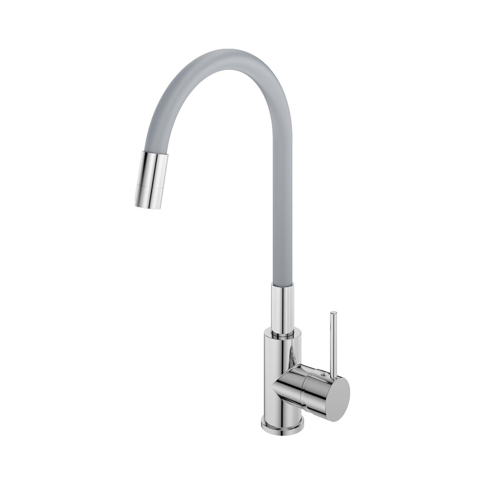 Смеситель кухонный Koller Pool Kitchen Light Pro однорычажный Хром/Серый (37460308) Смеситель кухонный Koller Pool Kitchen Light Pro однорычажный Хром/Серый (37460308)