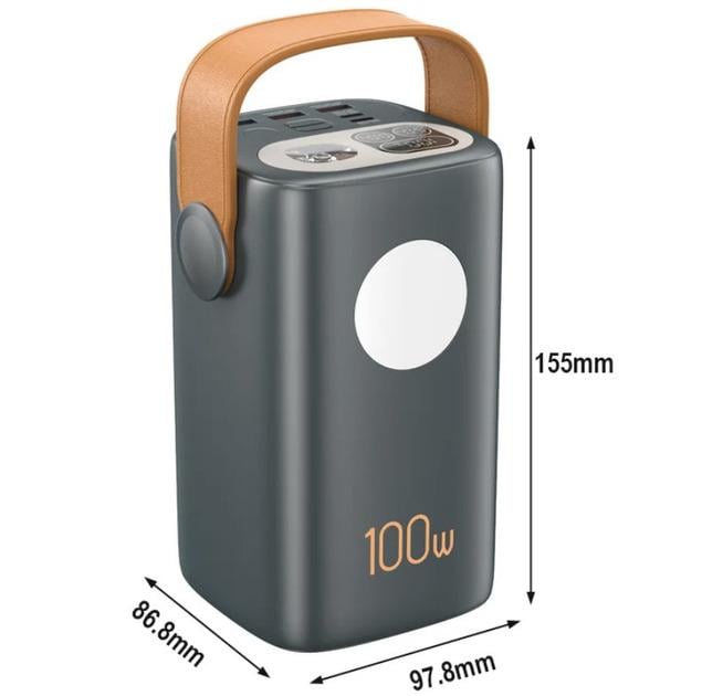 Повербанк Remax с переходниками для ноутбука 100 W/60000 mAh/RPP-10 - фото 5 Повербанк Remax с переходниками для ноутбука 100 W/60000 mAh/RPP-10 - фото 5