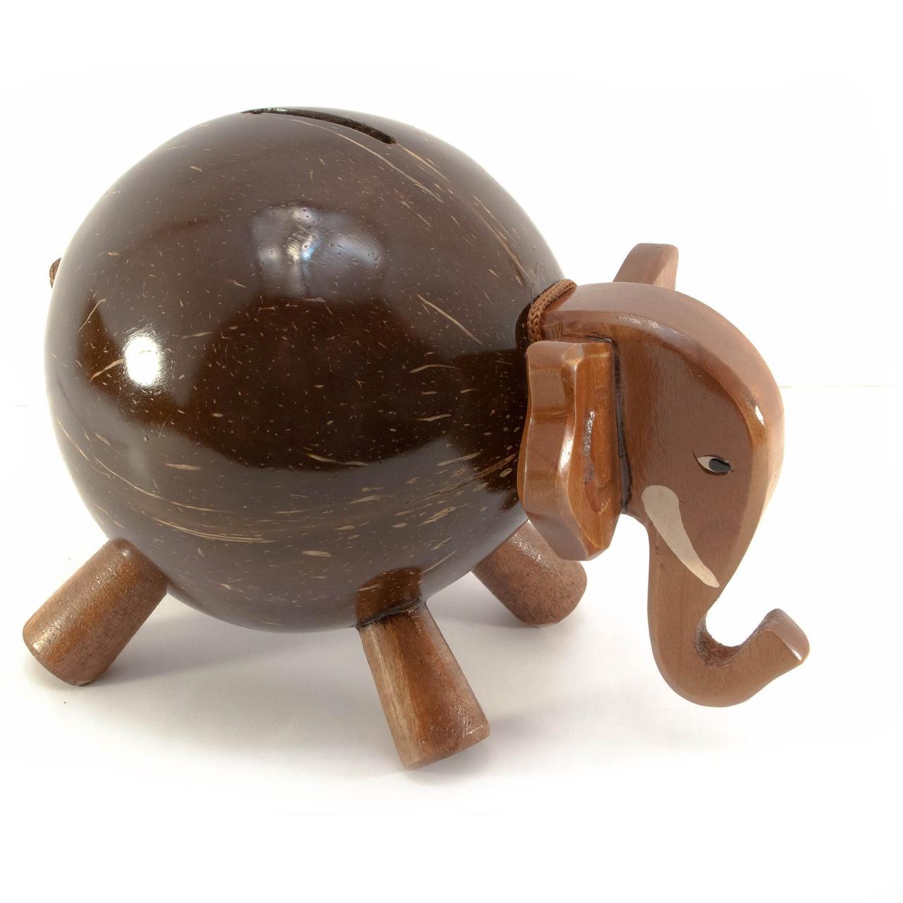 Скарбничка слон кокосова 19х13х10 см (29886)