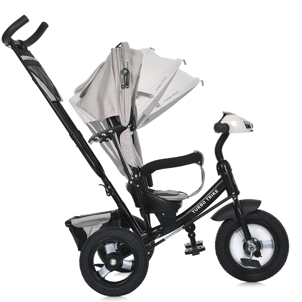 Велосипед триколісний Turbo Trike MT 1006-12 з батьківською ручкою Сірий - фото 4 Велосипед триколісний Turbo Trike MT 1006-12 з батьківською ручкою Сірий - фото 4