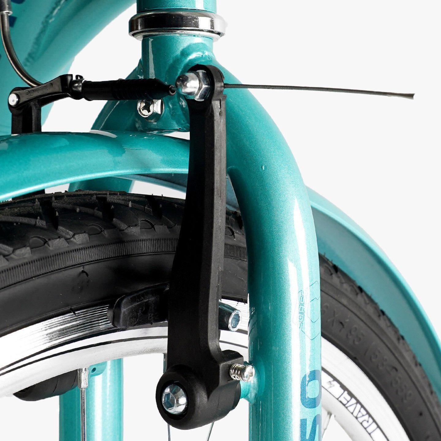 Велосипед городской Corso Travel с корзиной и багажником рама 16,5/26" Бирюзовый - фото 4 Велосипед городской Corso Travel с корзиной и багажником рама 16,5/26" Бирюзовый - фото 4